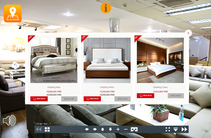 TOUR 360 FOR FURNITURE SHOWROOM 